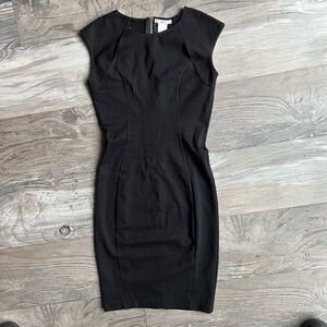 Bar III Fitted Black Dress With Cutouts